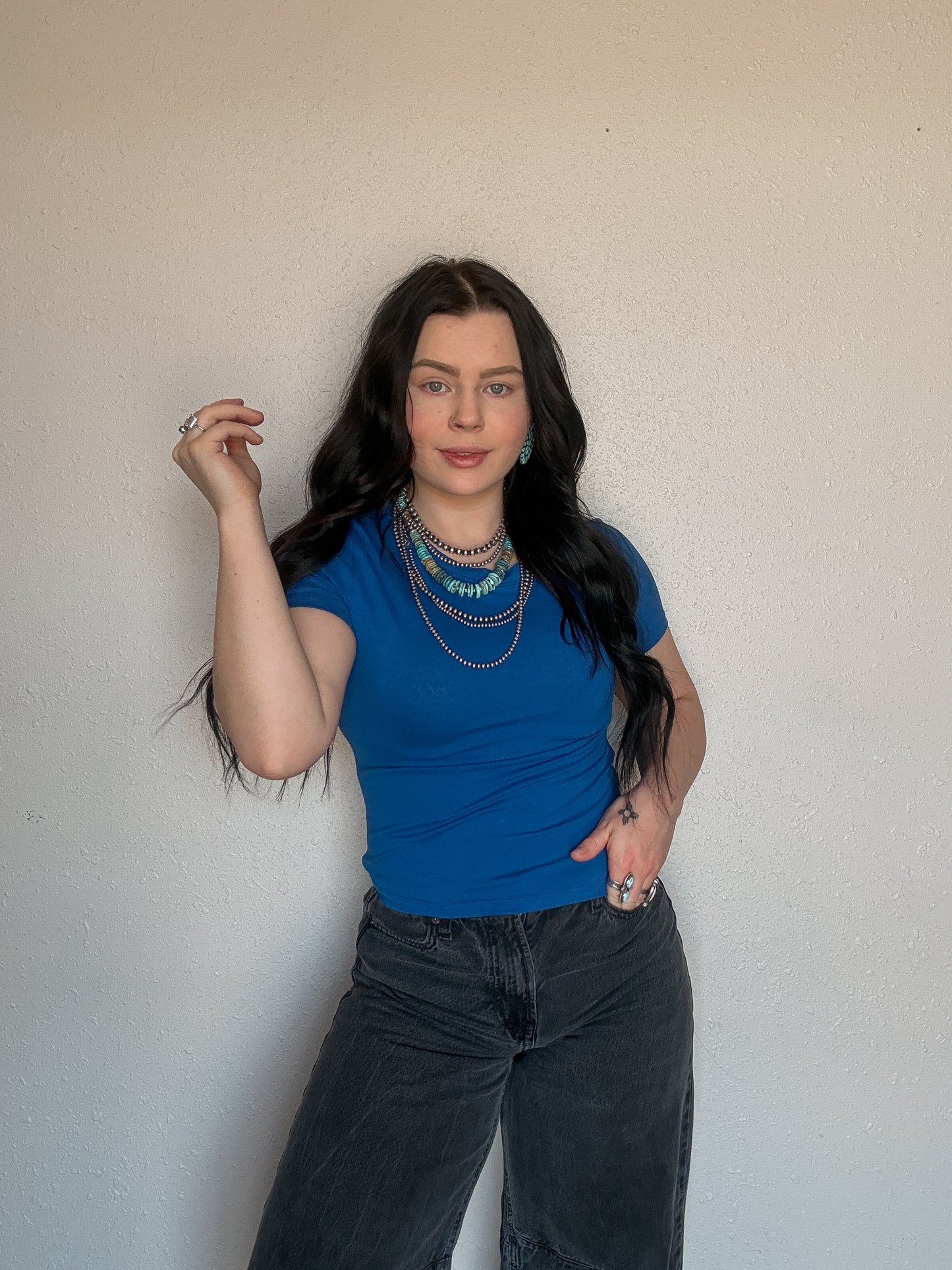 Cotton Basic Tee *Royal