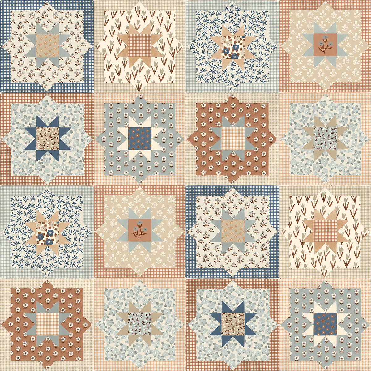 Gwen Patchwork Linen Quilt *QUEEN