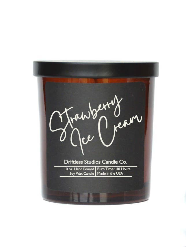 Strawberry Ice Cream Candle