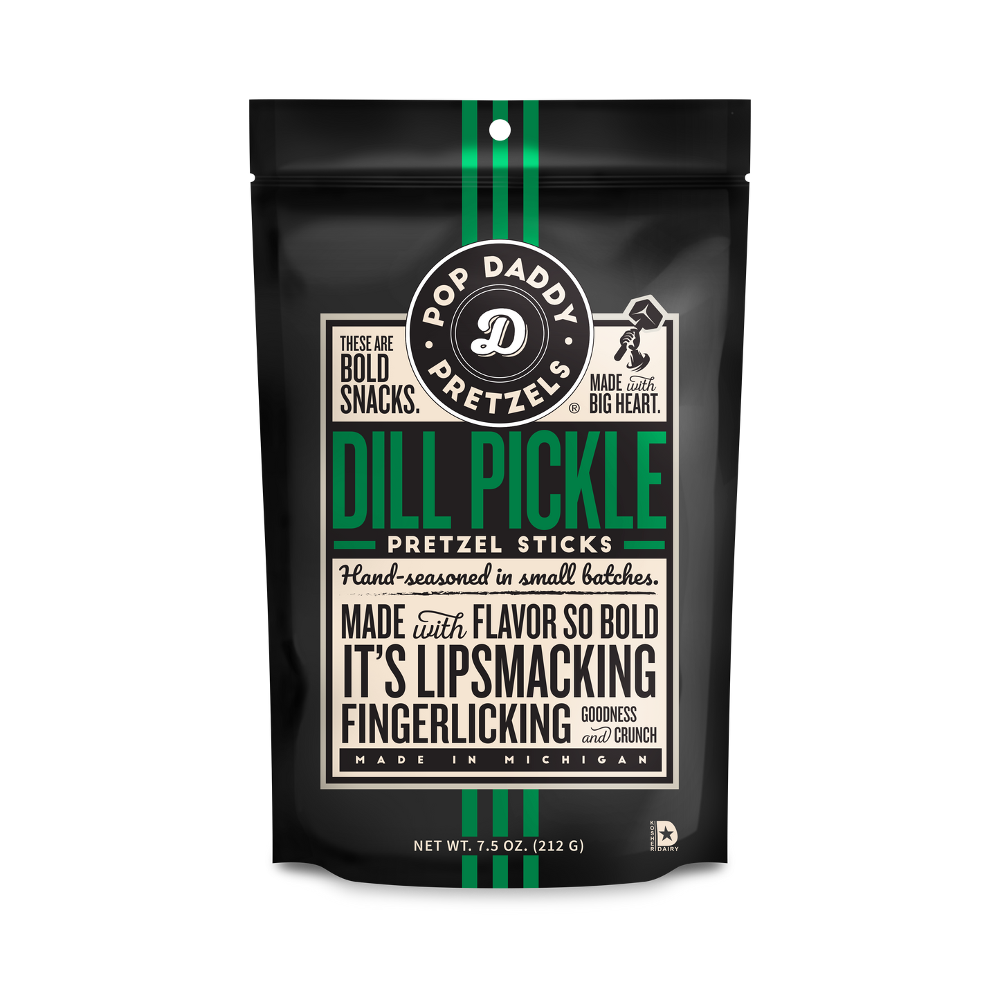 Seasoned Pretzels - 7.5oz - Dill Pickle
