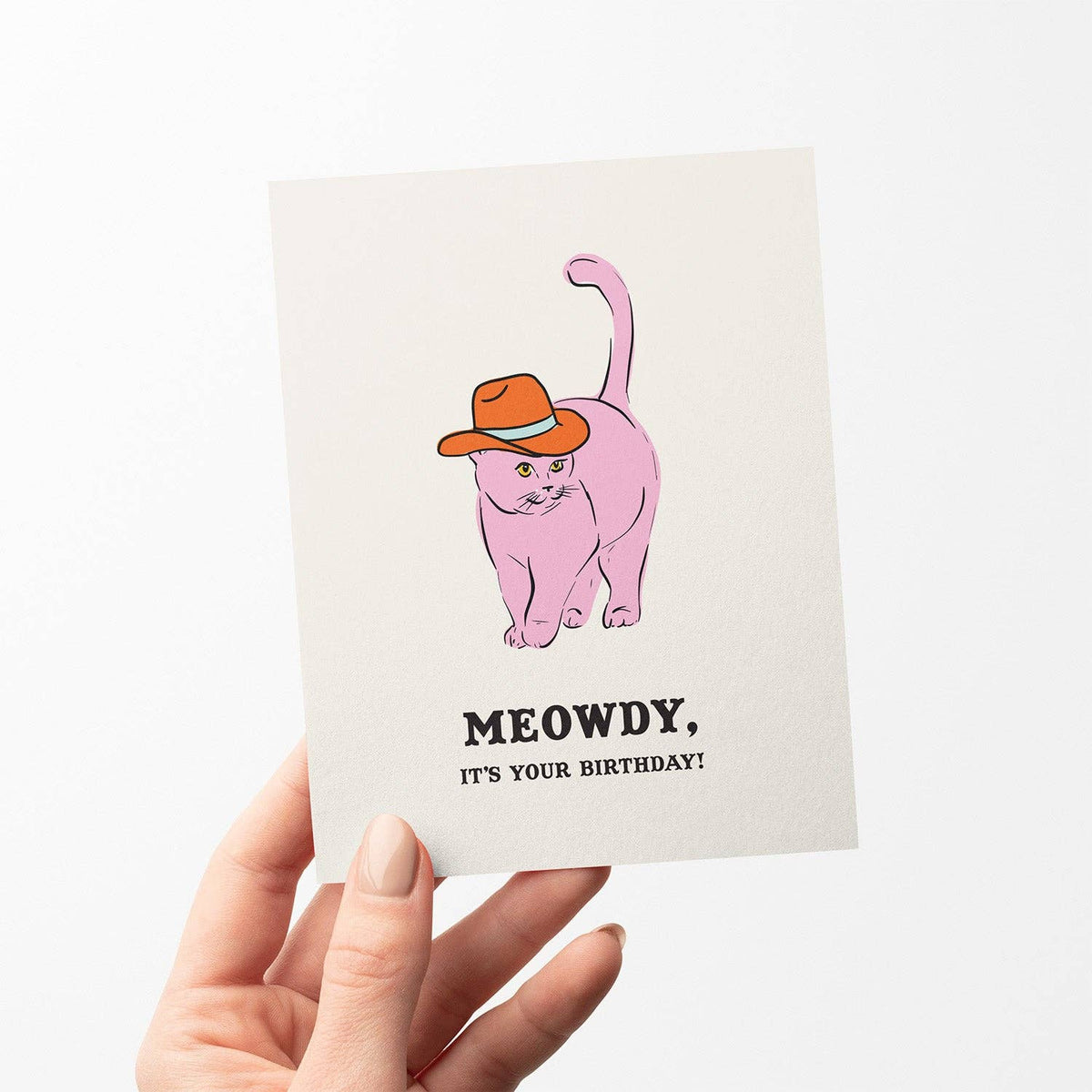 Meowdy Birthday Greeting Card