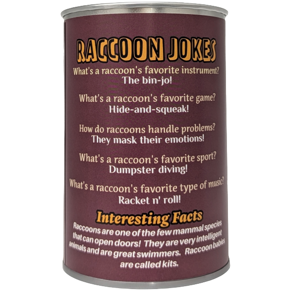 Canned Raccoon Stuffie