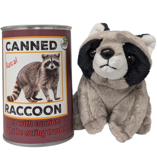 Canned Raccoon Stuffie